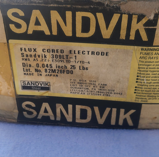Sandvik Mig Wire 309LT-1 25# Spool. New